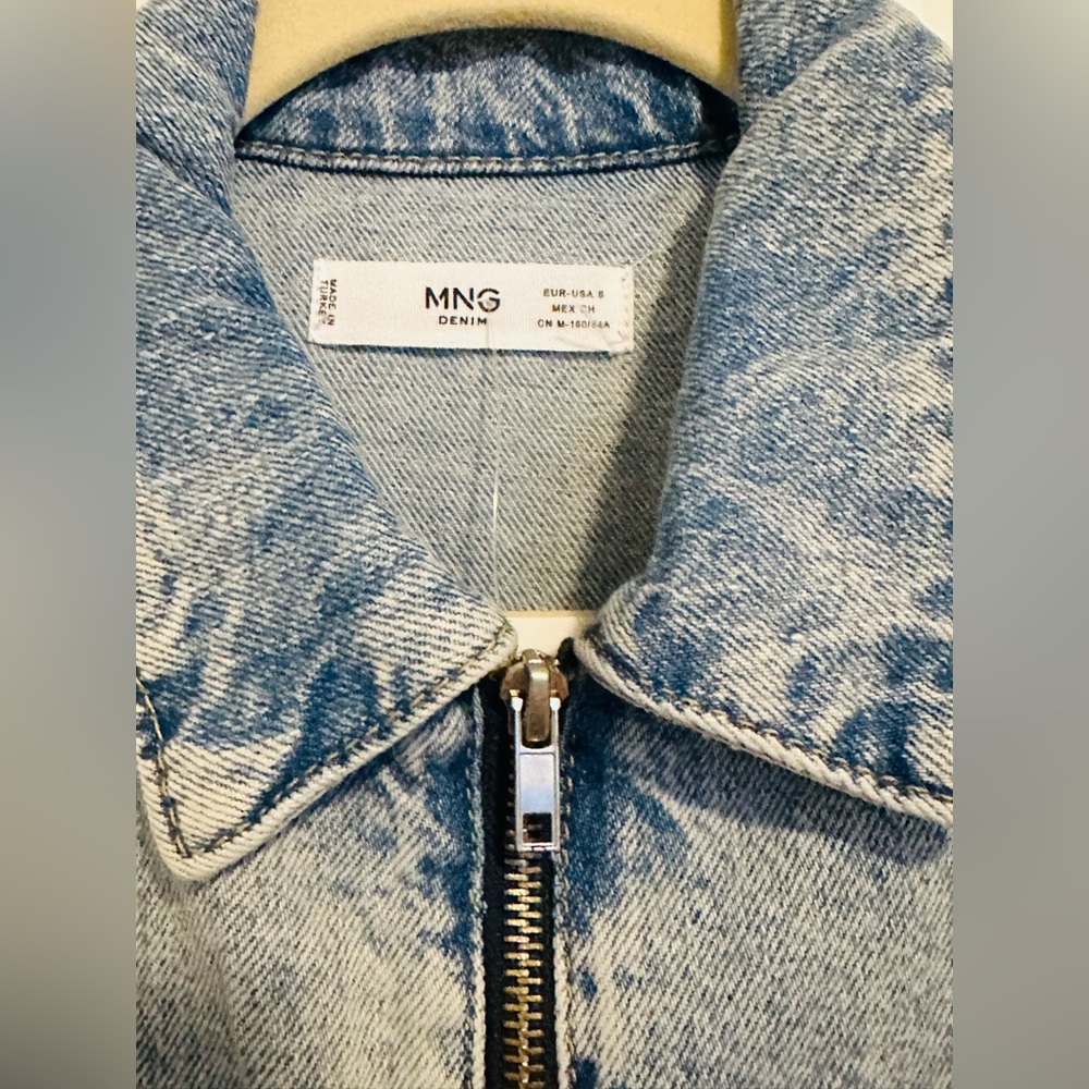 Mango Denim jumpsuit with zipper - Picture 8 of 10